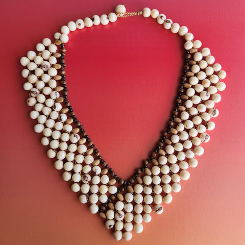 Mina Ivory Acai Necklace & Earrings