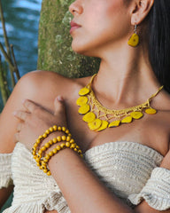 Yemanjá Necklace, Earrings and Bracelets Set
