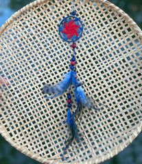 Mandala Feather Earring