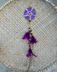 Mandala Feather Earring