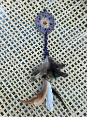Mandala Feather Earring