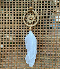 Mandala Feather Earring