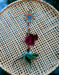Mandala Feather Earring