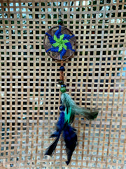 Mandala Feather Earring