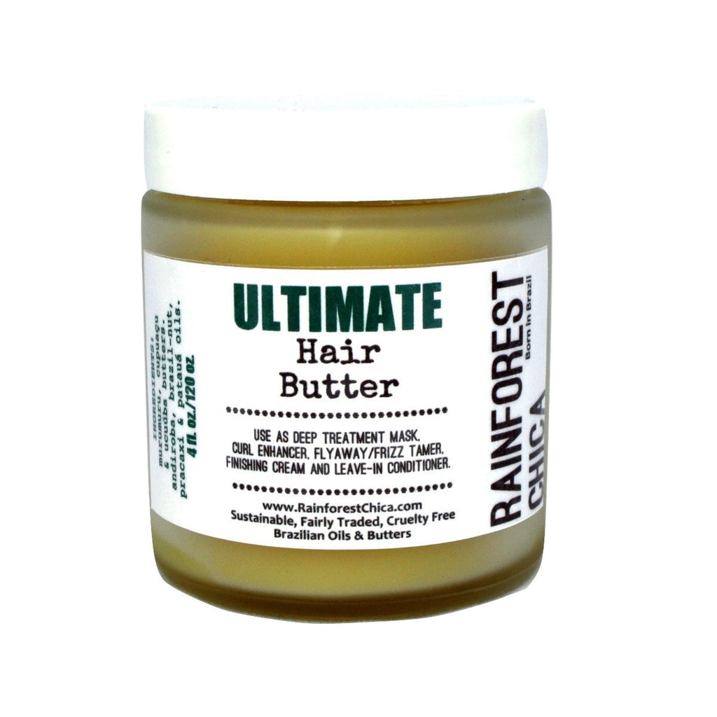 Ultimate Hair Butter - Deep treatment, leave-in, natural hair, curls, chemically treated hair - Rainforest Chica

