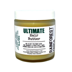 Ultimate Hair Butter - Deep treatment, leave-in, natural hair, curls, chemically treated hair - Rainforest Chica
